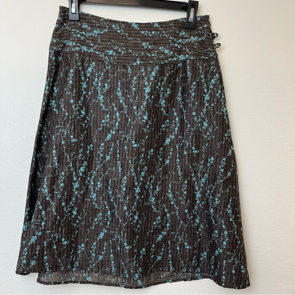 Patagonia A Line Skirt Women’s Size 2 Hemp Organic Cotton Retro Boho Floral